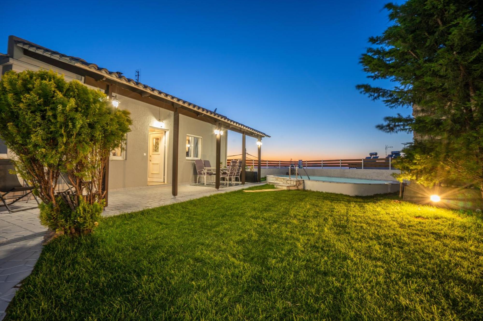 Fontana Luxury Villa Salakos With Pool Near Beach Exteriör bild