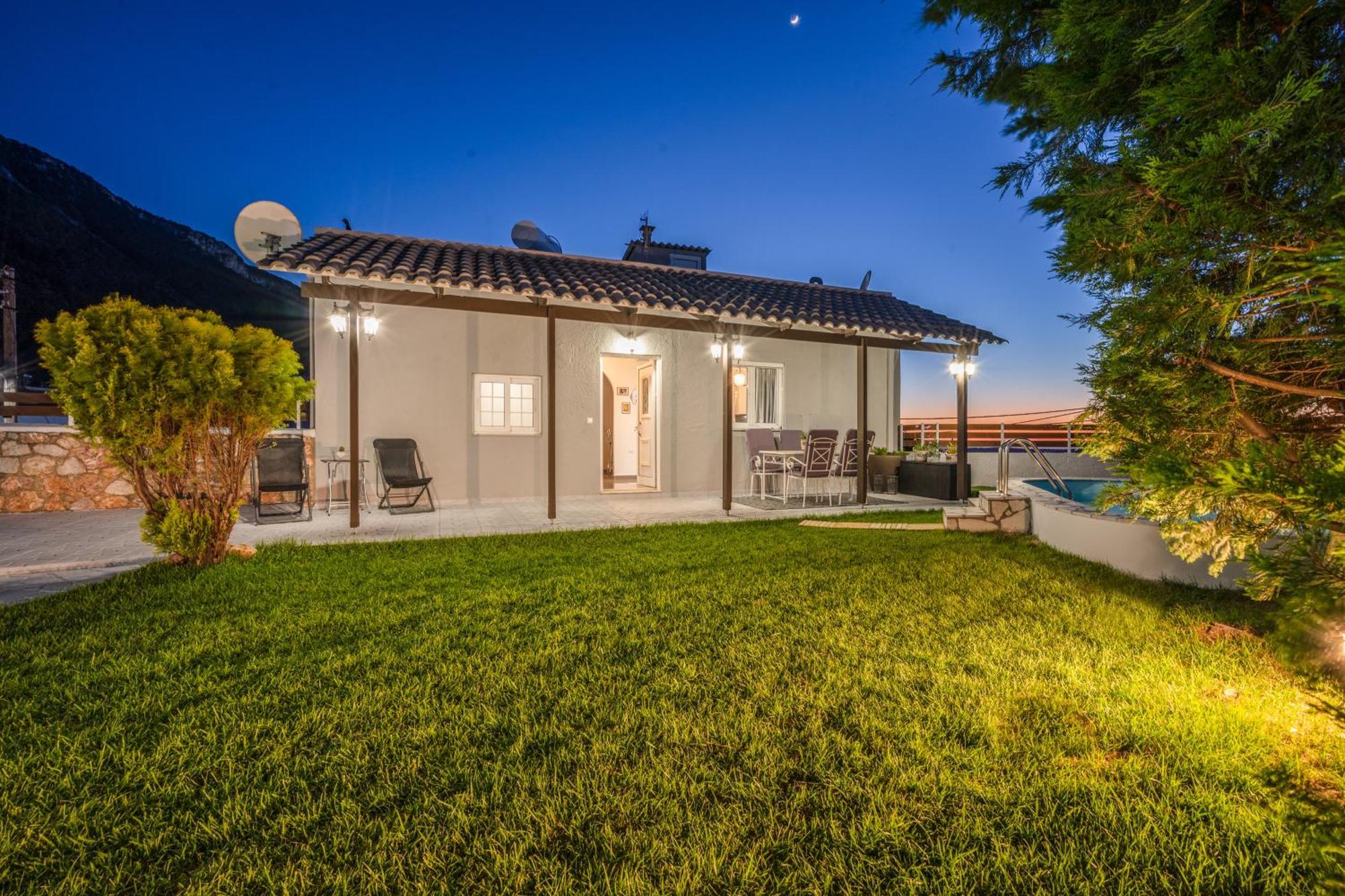 Fontana Luxury Villa Salakos With Pool Near Beach Exteriör bild