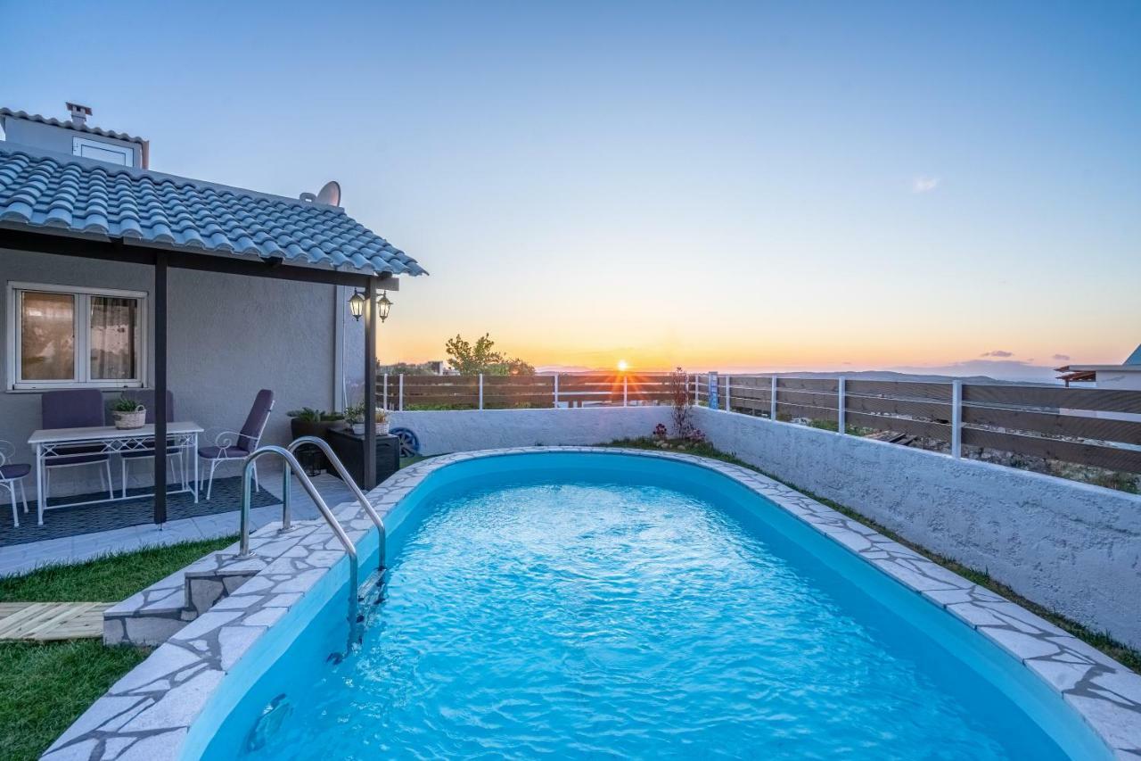 Fontana Luxury Villa Salakos With Pool Near Beach Exteriör bild