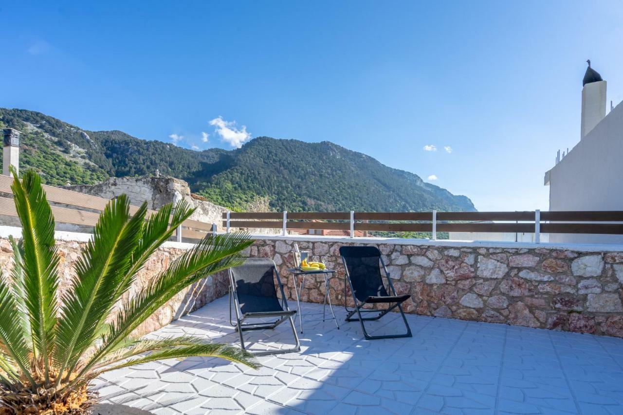 Fontana Luxury Villa Salakos With Pool Near Beach Exteriör bild